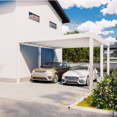 Flachdach Doppel-Carport 6,00 x 6,00m CarLov