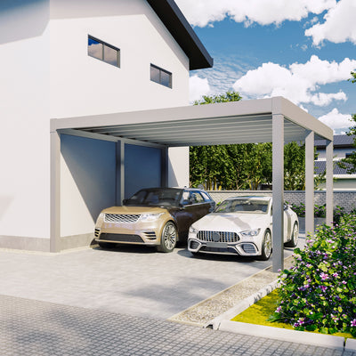 Flachdach Doppel-Carport 6,00 x 6,00m CarLov