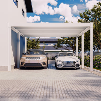 Flachdach Doppel-Carport 6,00 x 6,00m CarLov