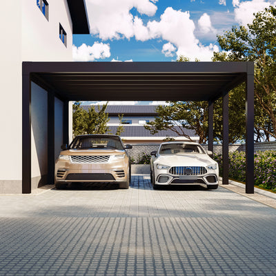 Flachdach Doppel-Carport 6,00 x 6,00m CarLov