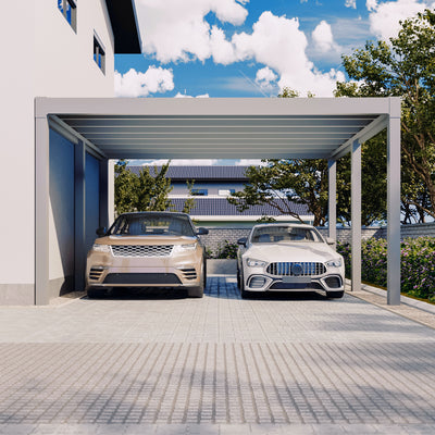 Flachdach Doppel-Carport 6,00 x 6,00m CarLov