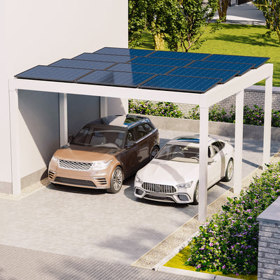 Flachdach Doppel-Carport 6,00 x 6,00m CarLov