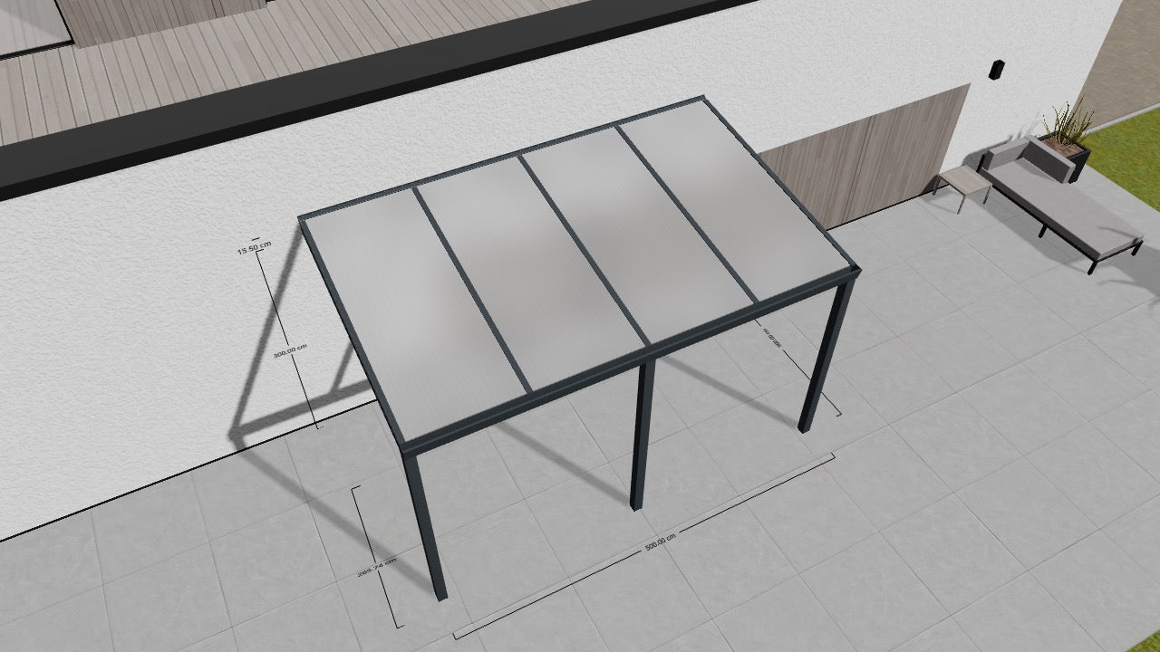 Terrassenüberdachung - Deine Konfiguration 2X9WE3UFV1
