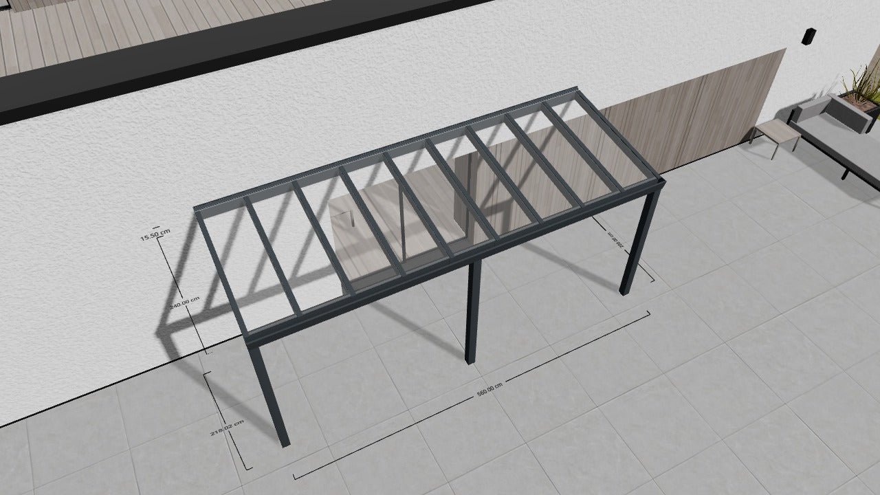 Terrassenüberdachung - Deine Konfiguration ZQDK5W25R2